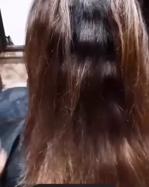 Caramel lowlights by Rukhsana, before